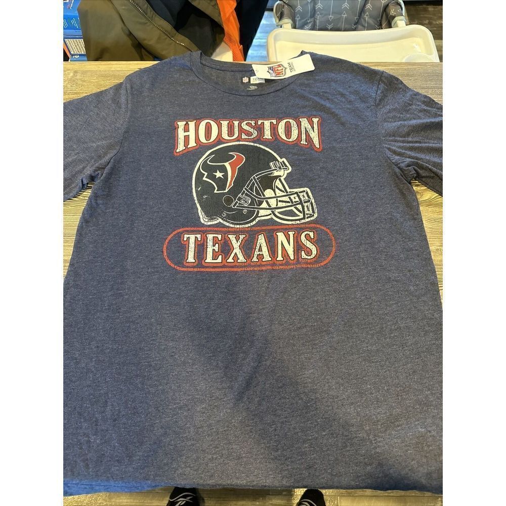 Houston Texans T Shirt Mens Large Navy. Authentic. NWT. 1